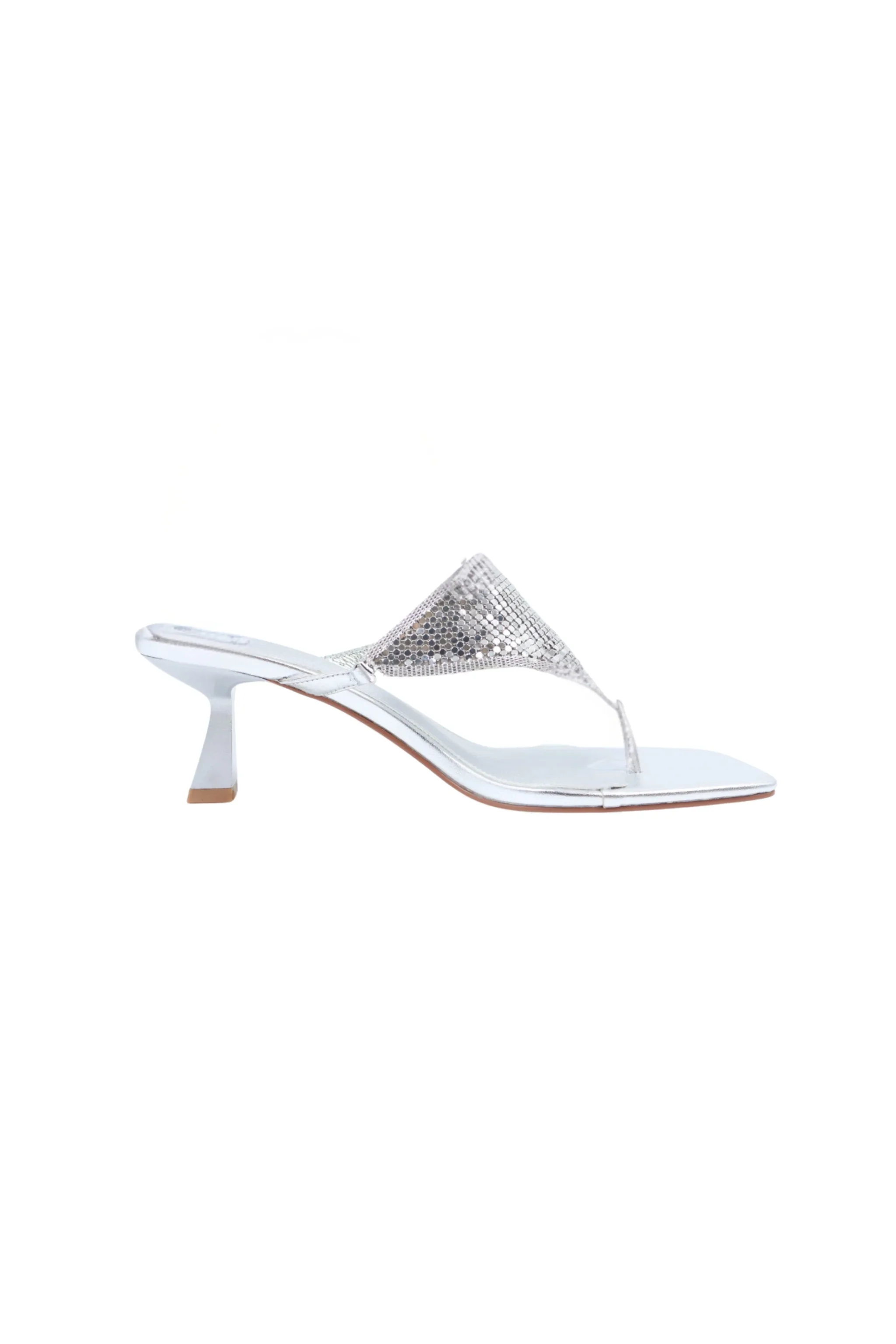 Sneaky Link - Alexia Glomesh Heel Silver