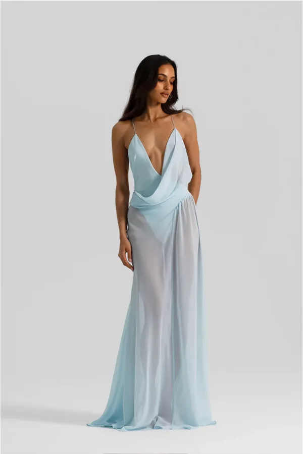 Natalie Rolt - Agnes Gown Ice Blue