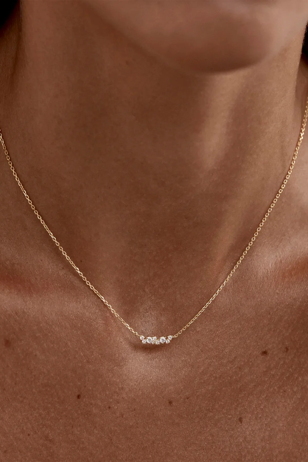 18k Gold Vermeil Crystal Dust Necklace By Charlotte